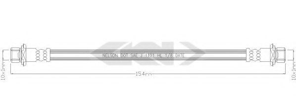 SPIDAN 340424 Brake Hose